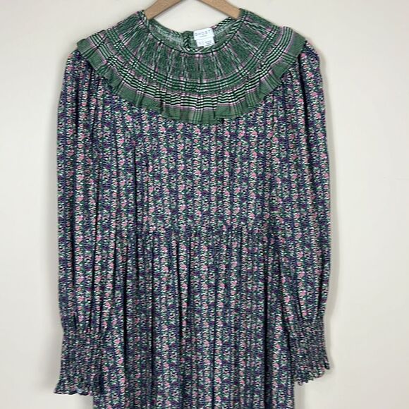 GHOST Arya Midi Dress Floral Cottagecore Romantic Bodice Size Small - Picture 5 of 13